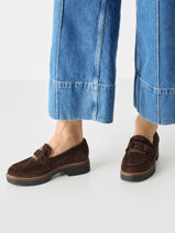 Mocassins Uit Leder Tamaris Bruin women 43-vue-porte